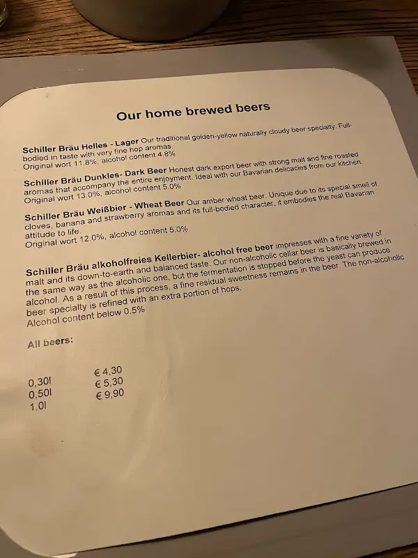 Menu_Schiller Bavarian Beerhouse_München_image_3
