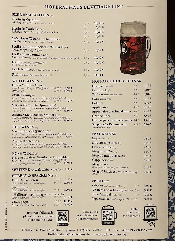Menu_Hofbräuhaus München_München_image_1