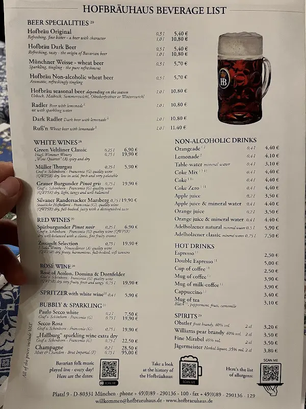 Menu_Hofbräuhaus München_München_image_3
