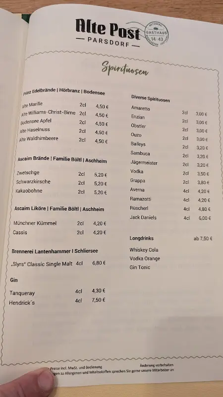 Menu_Alte Post Parsdorf_Vaterstetten_immagine_2