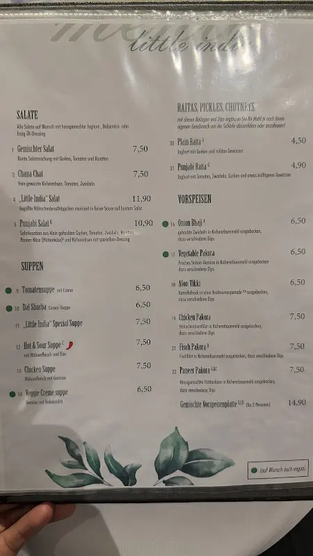 Menu_Little India_Vaterstetten_image_1