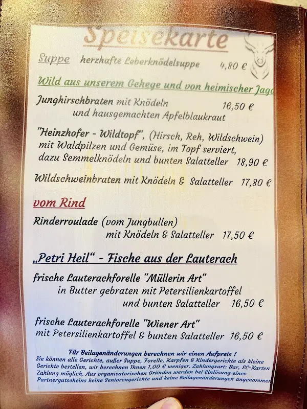 Menu_Waldschänke am Hirschpark B. u. B. Geitner_Ursensollen_immagine_1
