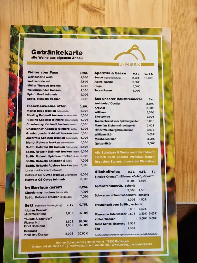 Restaurant uf'm Buck restaurant in Kaiserstuhl