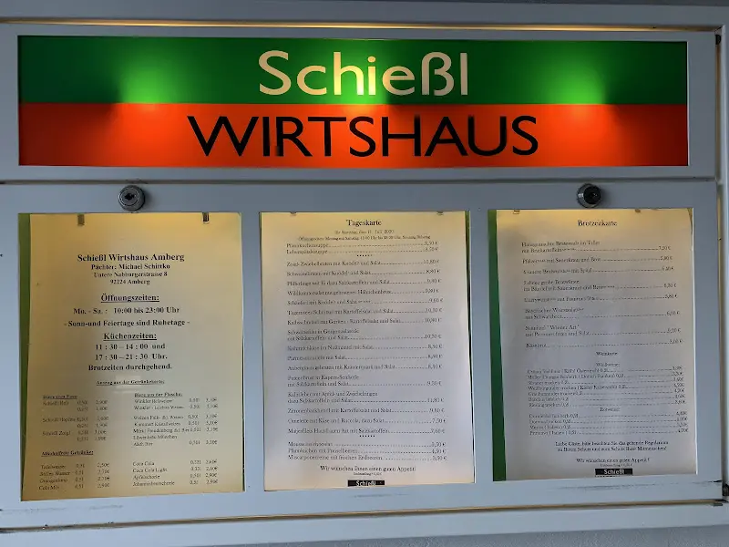 Menu_Schießl Wirtshaus_Amberg_imagen_1