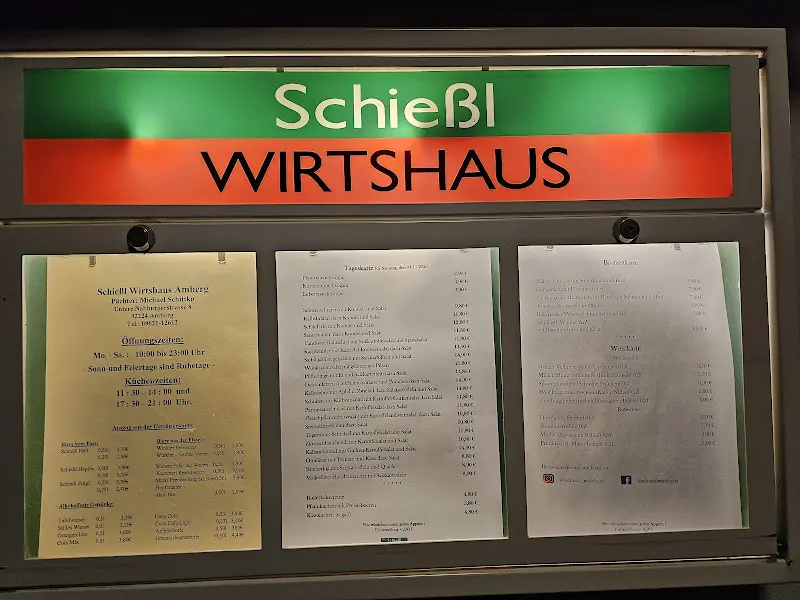 Menu_Schießl Wirtshaus_Amberg_imagen_2