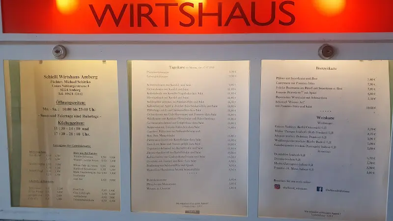Menu_Schießl Wirtshaus_Amberg_imagen_3