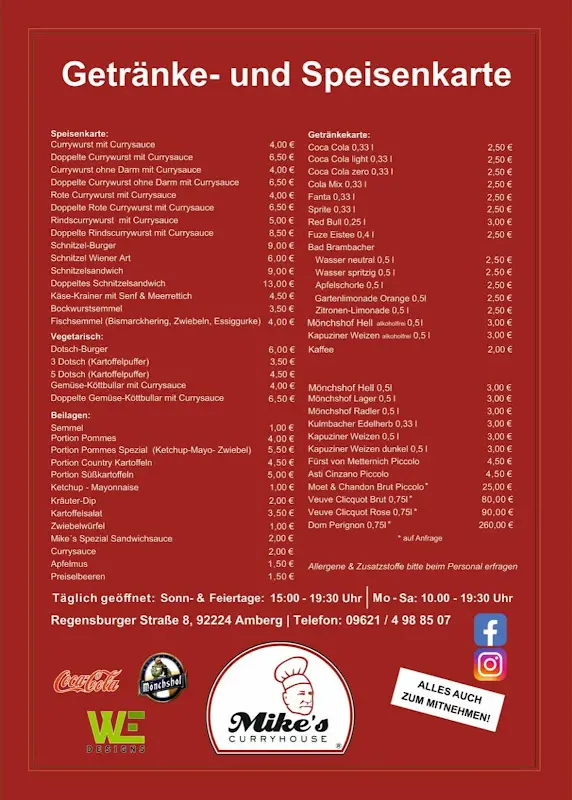 Menu_Mike's Curryhouse_Amberg_image_1