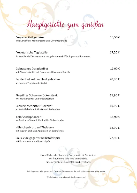 Menu_Restaurant Rokoko_Veitshöchheim_image_1