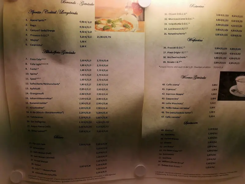 Menu_Bei Nino, Ristorante, Pizzeria,Eis, Eisdiele_Veitshöchheim_immagine_3
