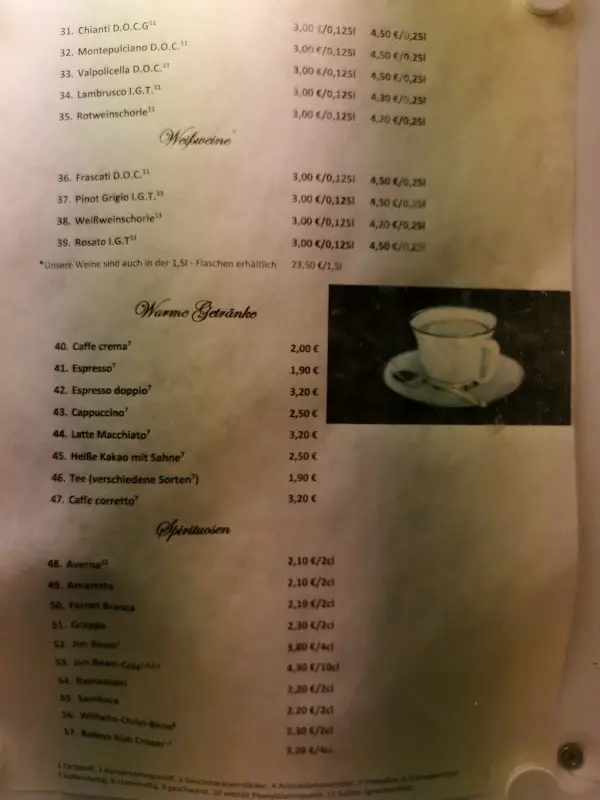 Menu_Bei Nino, Ristorante, Pizzeria,Eis, Eisdiele_Veitshöchheim_immagine_4