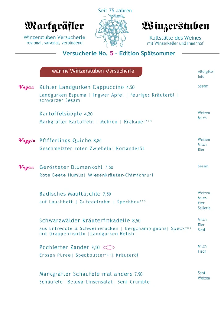 Menu_Markgräfler Winzerstuben_Badenweiler_immagine_1