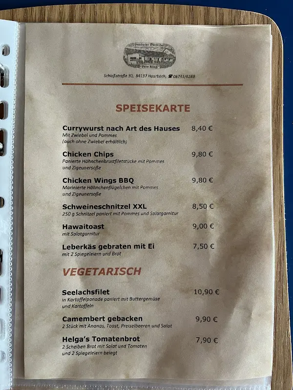 Menu_Nikolaus u. Helga Klingl Bierstüberl_Vilsbiburg_image_2