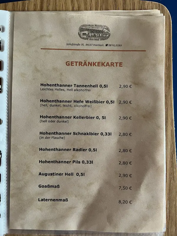 Menu_Nikolaus u. Helga Klingl Bierstüberl_Vilsbiburg_image_3
