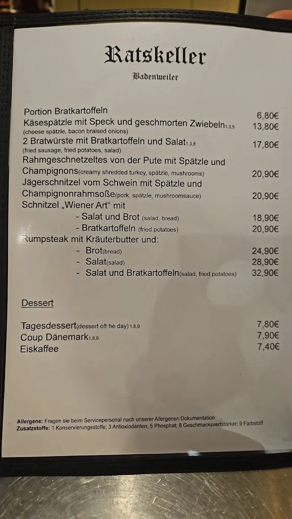 Menu_Restaurant Bar Ratskeller_Badenweiler_image_1