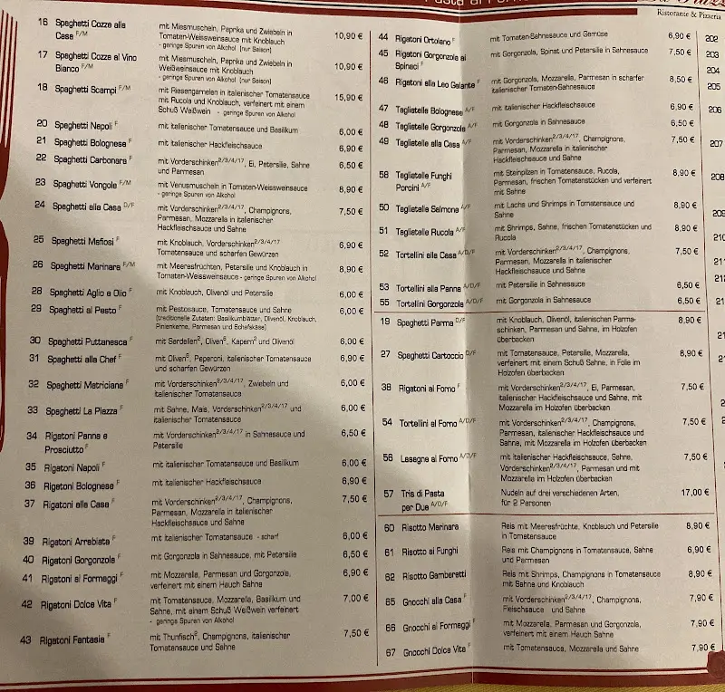 Menu_Ristorante La Piazza_Donau_image_2