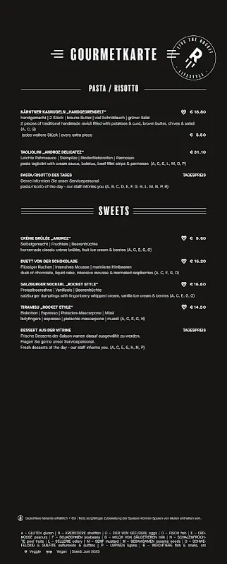 Menu_Rocket Restaurant & Bistro Velden_Austria_image_3