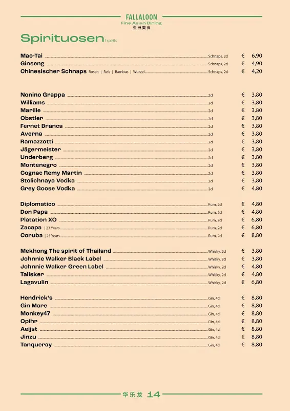 Menu_FALLALOON - FINE ASIAN DINING I Asia Restaurant I Velden am Wörthersee_Austria_immagine_1