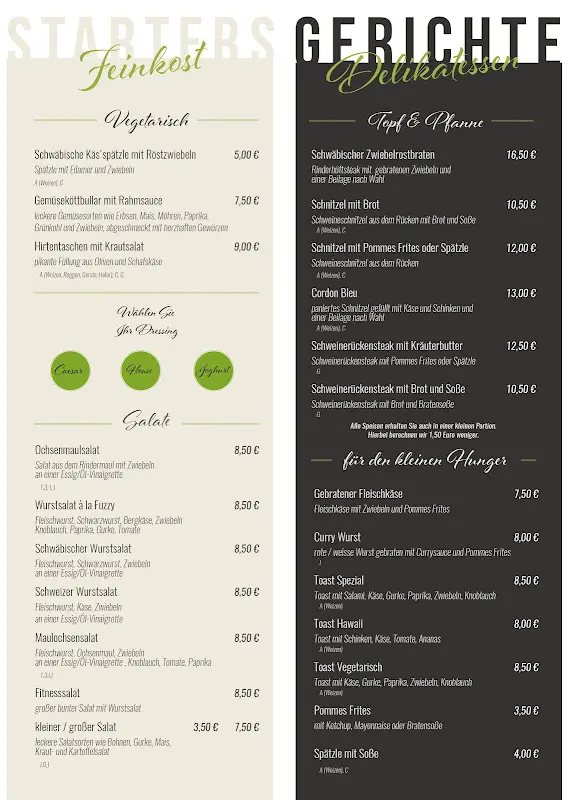 Menu_Gasthaus Linde 