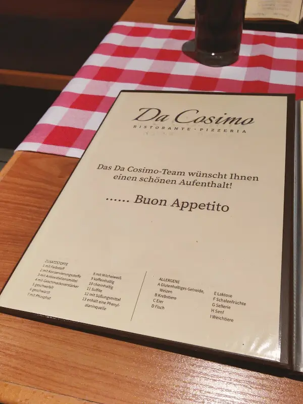 Menu_Ristorante Pizzeria Da Cosimo_Vöhringen_immagine_1