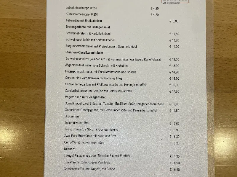Menu_Gasthof Zur Post_Vohenstrauß_image_1