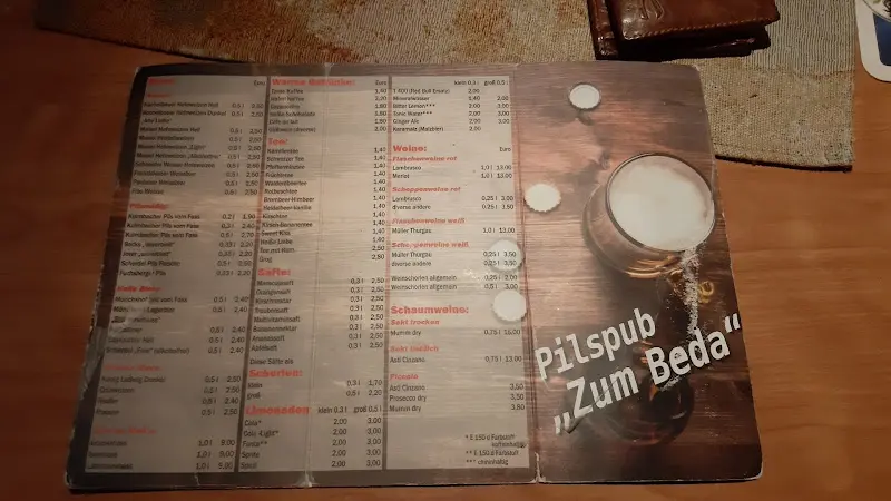 Menu_Pilspub „Zum Beda“_Vohenstrauß_immagine_1