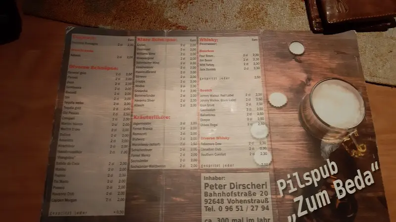 Menu_Pilspub „Zum Beda“_Vohenstrauß_immagine_2