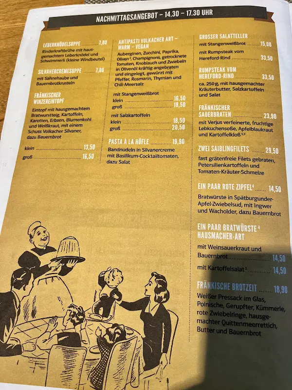 Menu_Hinterhöfle, Wein-, Biergarten & mehr im Herzen der Altstadt_Volkach_image_4