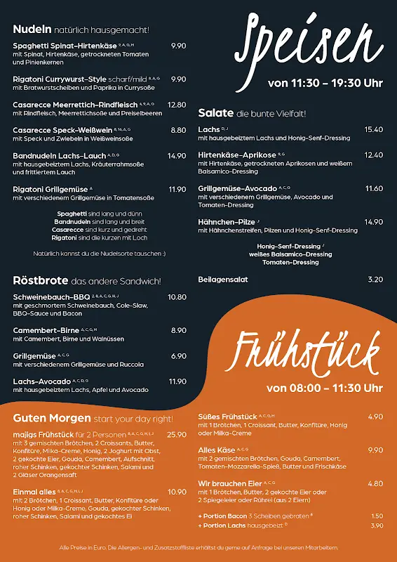 Menu_majigs - Bistro & Café_Volkach_immagine_2