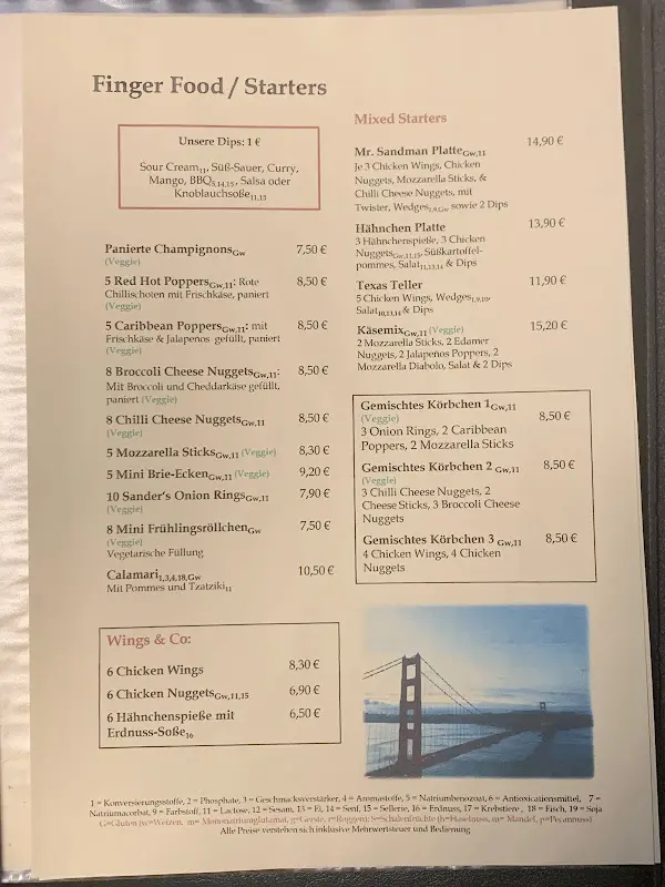 Menu_Mr. Sandman American Bar u. Restaurant_Volkach_image_3