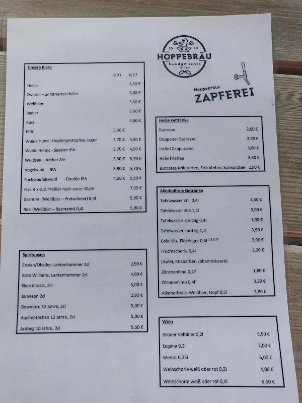 Menu_Hoppebräu Brauerei und Zapferei_Waakirchen_immagine_2