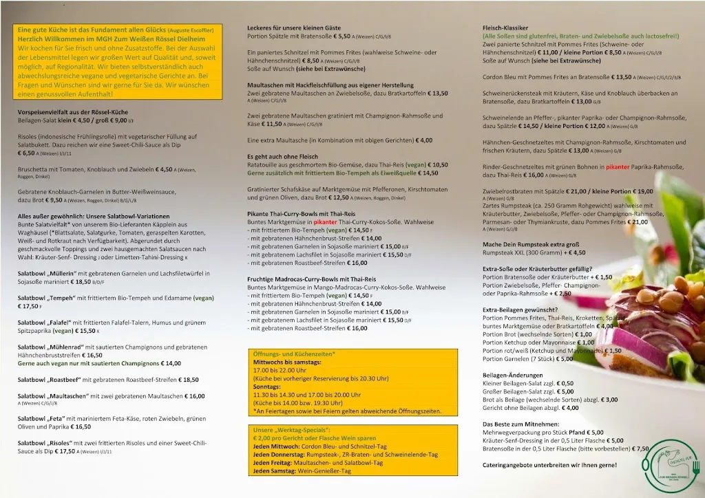 Mühlengasthof Zum Weißen Rössel restaurant in Dielheim