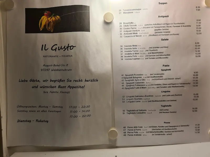 Menü_Ristorante il Gusto _Waldbüttelbrunn_Bild_1