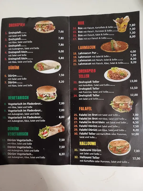 Menu_Yilmaz Döner_Waldbüttelbrunn_immagine_1