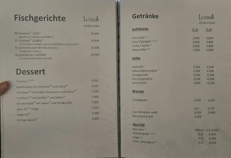Menu_Trattoria & Pizzeria La Strada_Waldbüttelbrunn_image_4