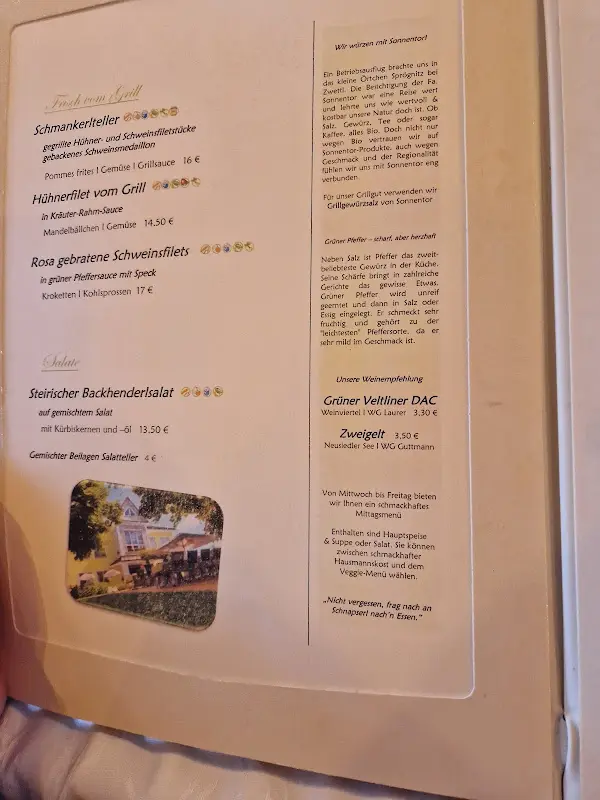 Menu_Gasthaus Kerschbaumer_Austria_immagine_1