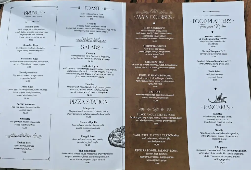 Menü_Riviera Coast_Voúla_Bild_1