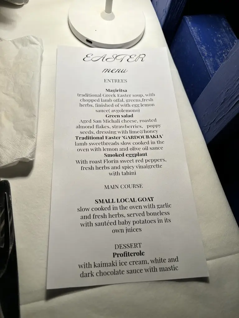 Menü_Veranda Restaurant_Ýdra_Bild_4