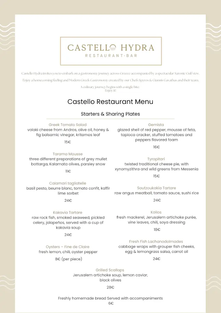 Menu_Castello Hydra_Ýdra_image_3