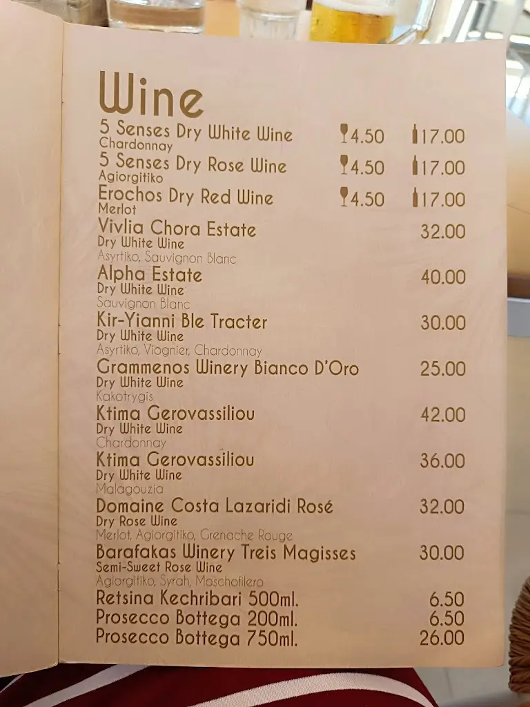 Menü_San George_Ágios Geórgios_Bild_1