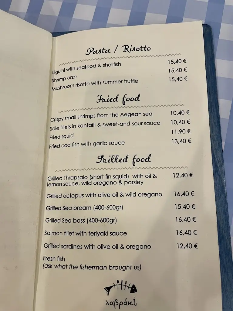 Menü_Lavraki_Anávyssos_Bild_1