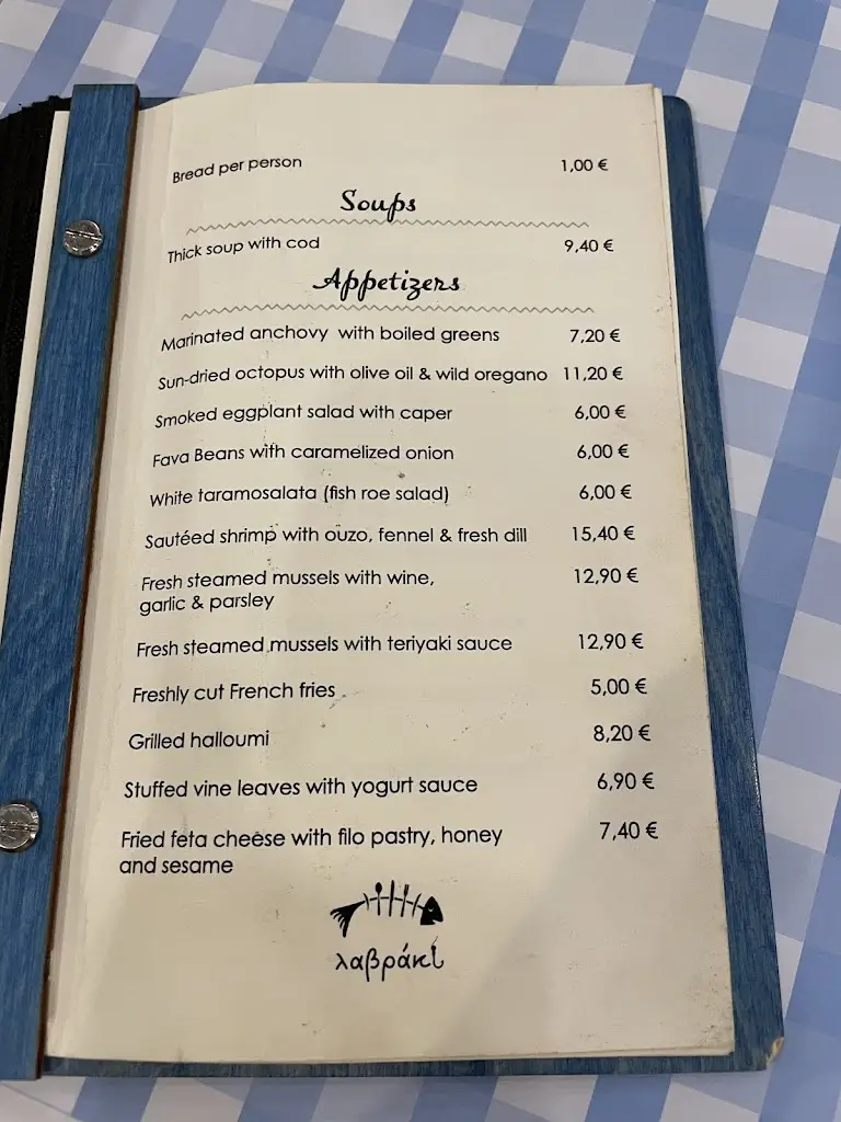 Menü_Lavraki_Anávyssos_Bild_2