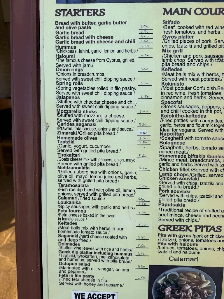 Menü_Rouvelas taverna_Ágios Geórgios_Bild_3