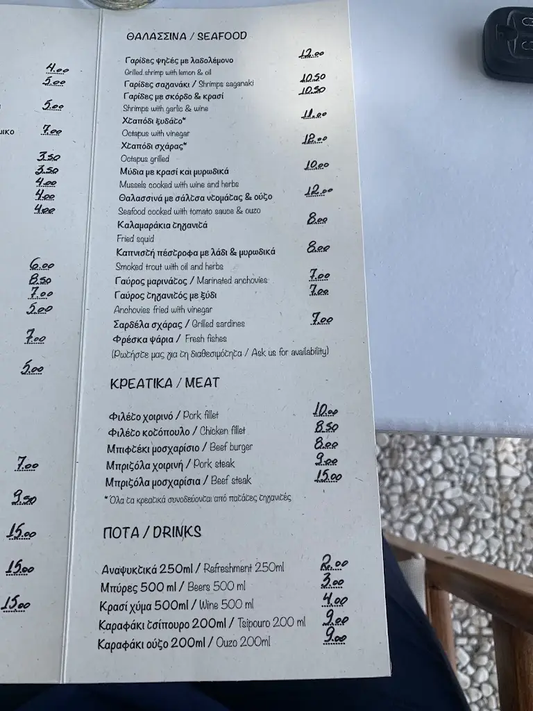 Menü_Κτήμα Σπανού_Antikyra_Bild_2