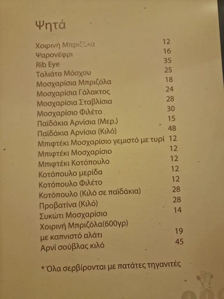 Menu_Kaplanis Taverna_Aráchova_imagen_1