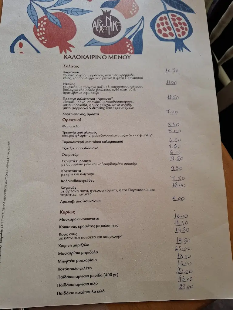 Menü_To Archontiko_Aráchova_Bild_2