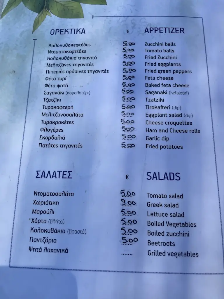 Menü_Tavern Drosia_Áyios Konstandínos_Bild_4