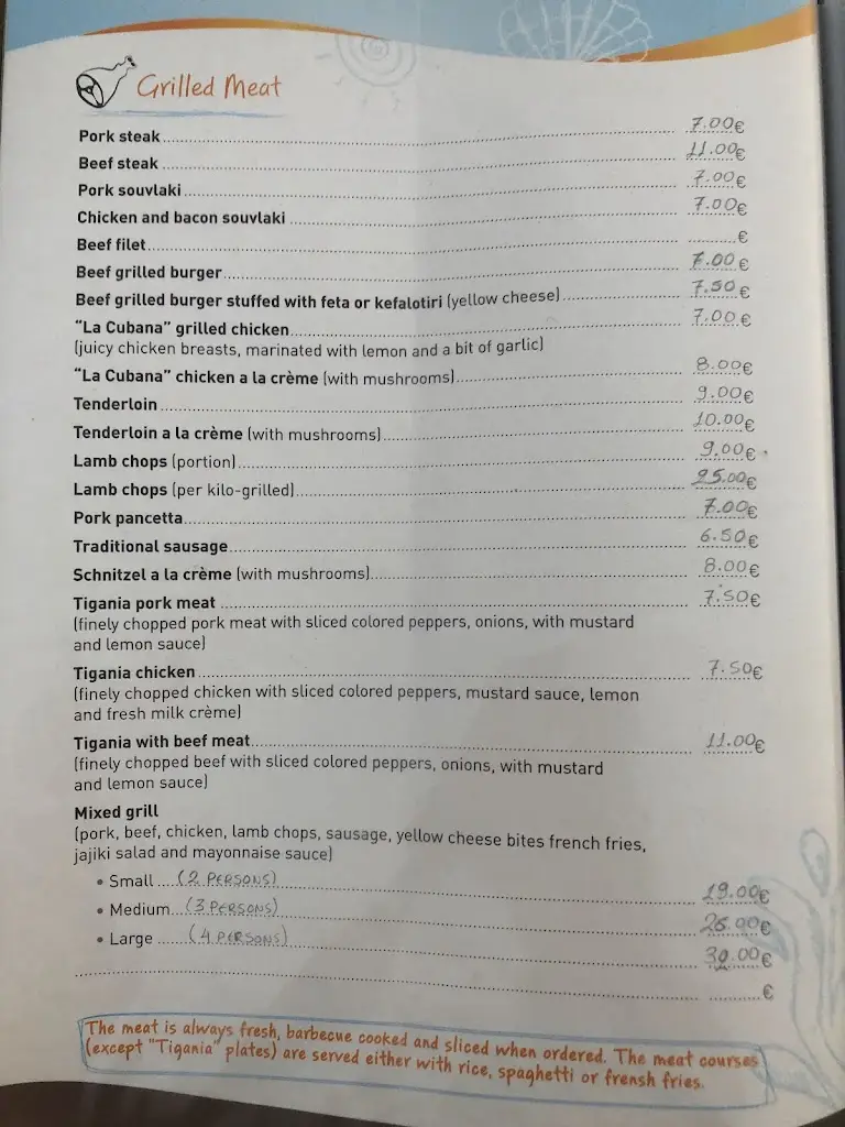 Menü_La Cubana_Erétria_Bild_3