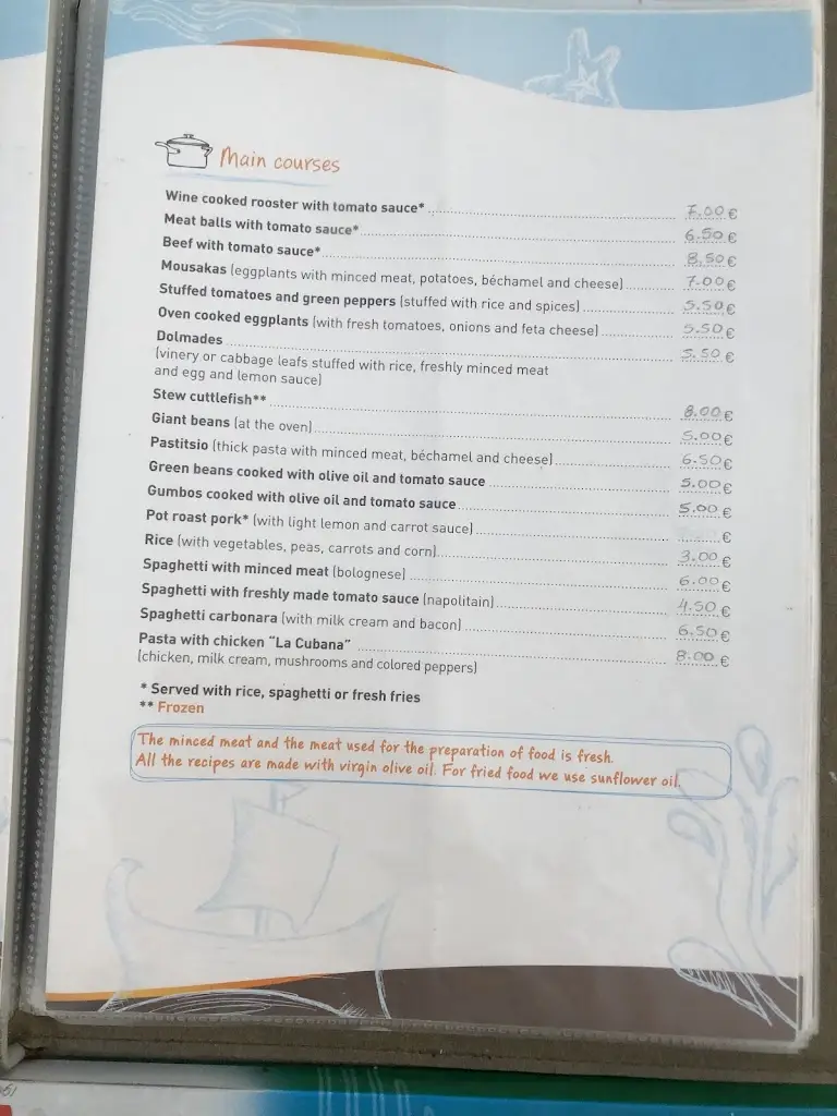 Menü_La Cubana_Erétria_Bild_4