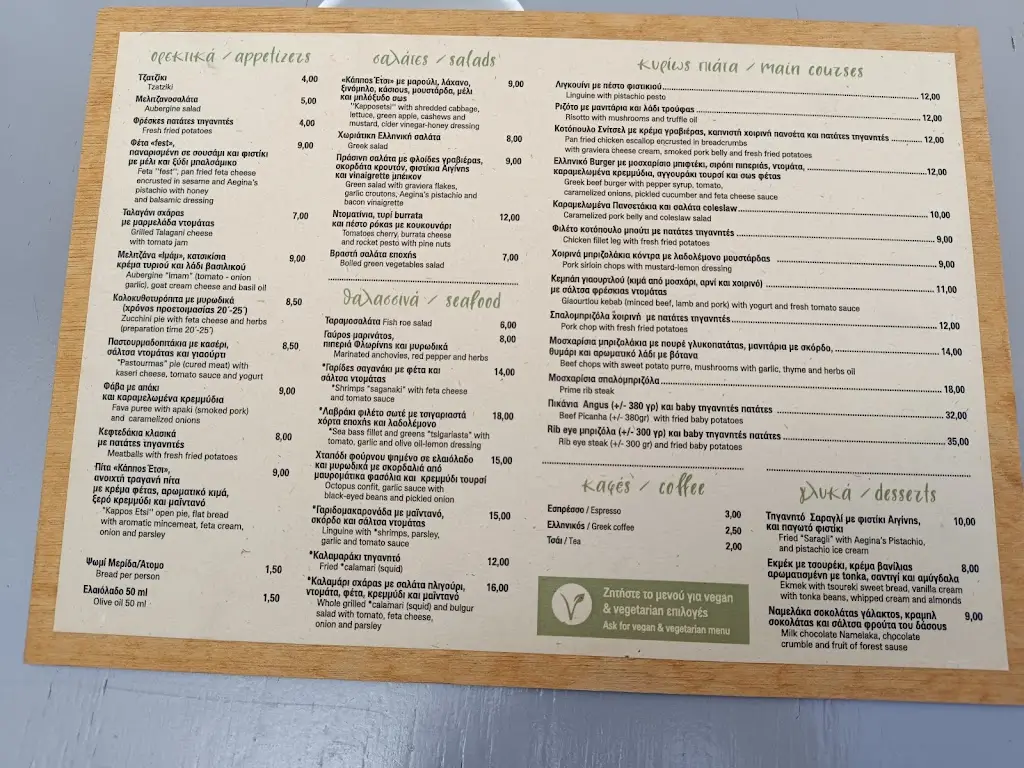 Menü_Kappos etsi_Aegina_Bild_1