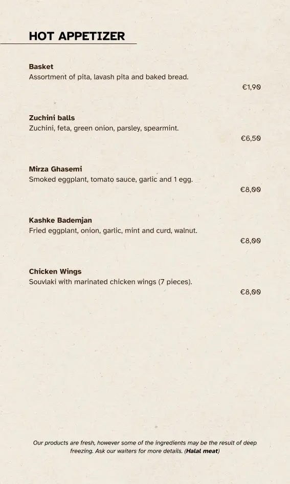 Menü_Darbari Restaurant_Álimos_Bild_3